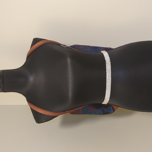 Vintage Unisex Peruvian Drawstring Two Pockets Backpack - Picture 10 of 11